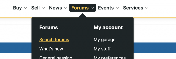 Search within subforum - Page 1 - Website Feedback - PistonHeads
