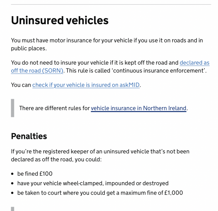 Insurance - I messed up - 24 hrs without cover - Page 1 - Speed, Plod & the Law - PistonHeads UK