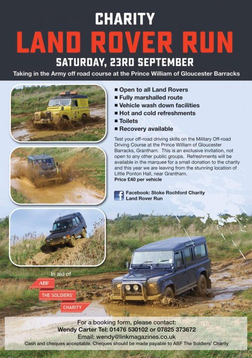 Stoke Rochford Charity Land Rover Run - 23rd Sep - Page 1 - Land Rover - PistonHeads
