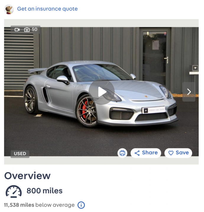 981 GT4 high mileage prices - Page 3 - Boxster/Cayman - PistonHeads UK