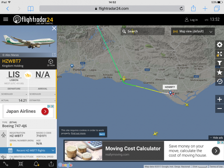 Cool things seen on FlightRadar - Page 28 - Boats, Planes & Trains - PistonHeads