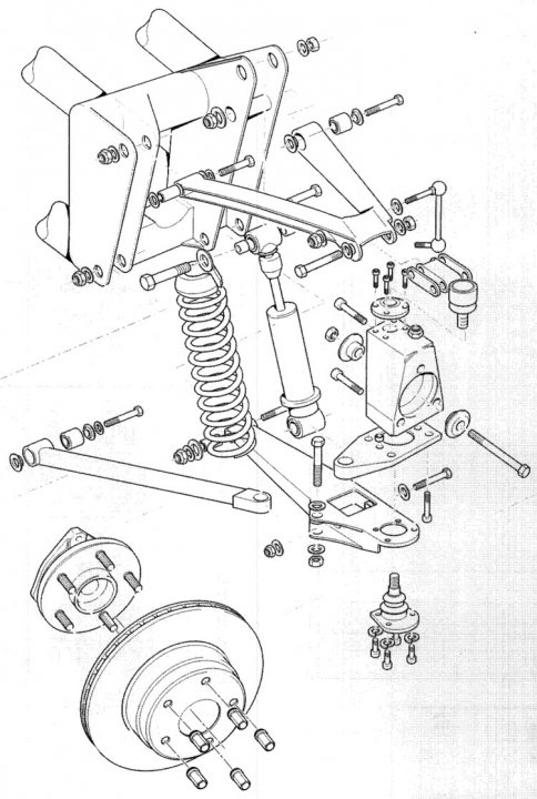 T350 front suspension exploded diagram  - Page 1 - Tamora, T350 & Sagaris - PistonHeads