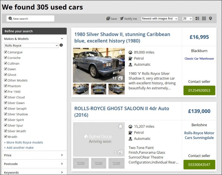 Unable to filter single model in classifieds from brand - Page 1 - Website Feedback - PistonHeads