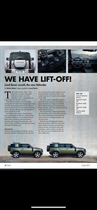 RE: 2020 Land Rover Defender leaked (sort of) - Page 17 - General Gassing - PistonHeads