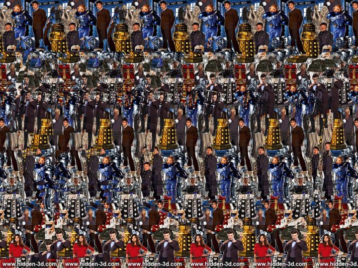 Magic eye pictures. Any good at 'em? - Page 7 - The Lounge - PistonHeads - This image is a captivating collage that seamlessly transitions between two distinct scenes. The left side of the image showcases a group of people dressed in various styles, including what appear to be robes and costumes. Their poses suggest a casual gathering or celebration.

On the right side, the scene shifts dramatically, revealing an assembly of robots in different forms and sizes. These robots are intricately designed and exhibit a high level of detail, with some standing tall while others are seated. The contrast between the two scenes is striking, creating a sense of transition or transformation from one world to another.

The collage is meticulously crafted, with each element precisely aligned with its neighbor, contributing to a harmonious blend of the two scenes. This careful alignment gives the impression that the image is seamlessly divided into two distinct yet connected halves.