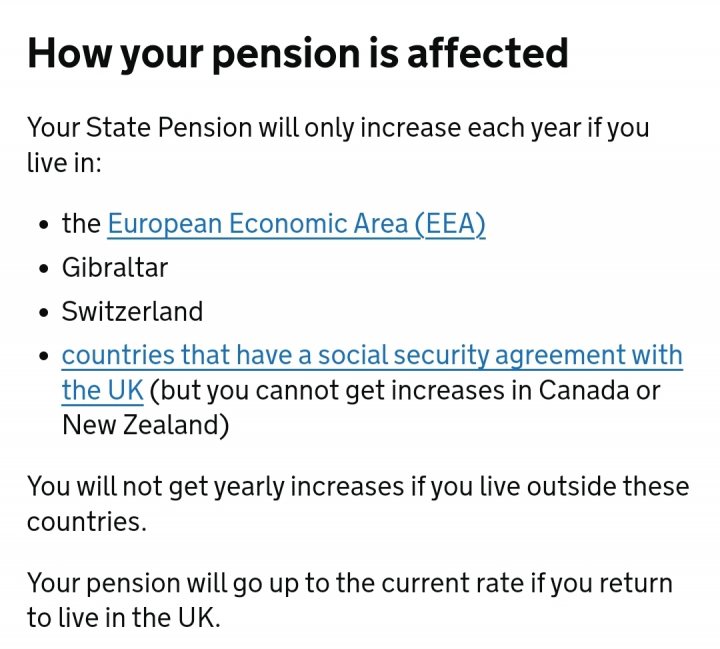 Emigrating But Still Claiming Full UK Old Age Pension? - Page 1 - Finance - PistonHeads UK