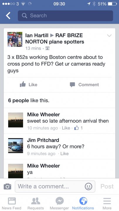 A collage of photos of a man holding a wii controller - Pistonheads - The image displays a screenshot of a Facebook post from a user named Ian Hartill. The message gives details about working at the Boston Centre about to crosspond to FFD? Get your cameras ready guys. Below the text are various social interactions including "Like" and "Comment" from several users, including Mike Wheeler and Jim Pritchard. These interactions include comments and emojis.