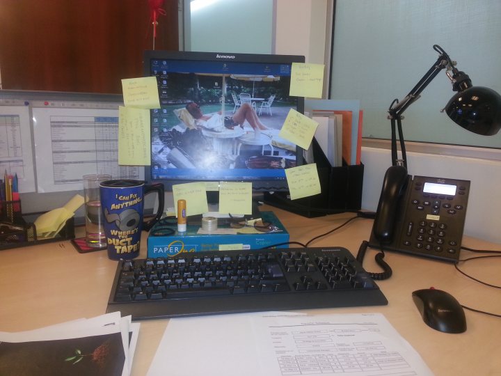 A desktop computer sitting on top of a desk - Pistonheads