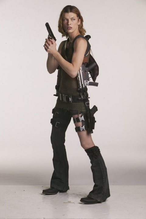 Milla Jovovich Gun Girl Celeb