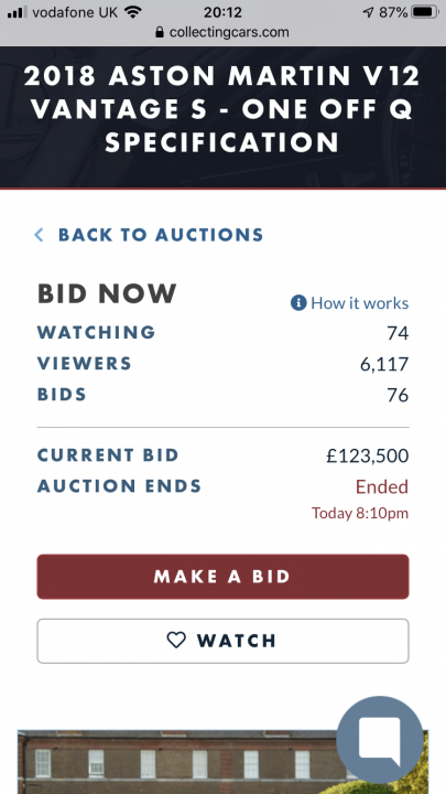 Collecting Cars auction results  - Page 57 - Supercar General - PistonHeads
