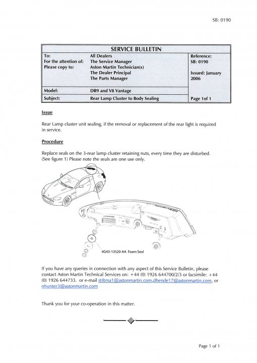 Aston Martin DB9 Volante clear rear light upgrade - Page 2 - Aston Martin - PistonHeads