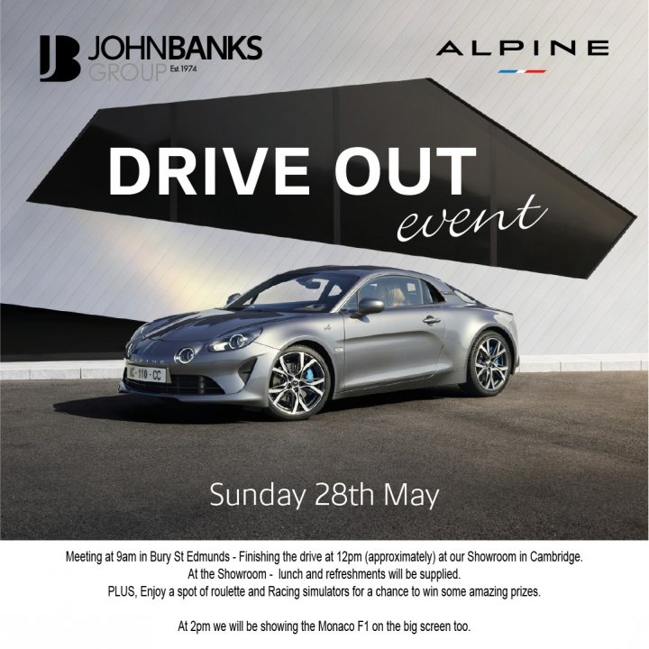 John Banks Cambridge - Drive & F1 Event - Page 1 - Alpine - PistonHeads UK