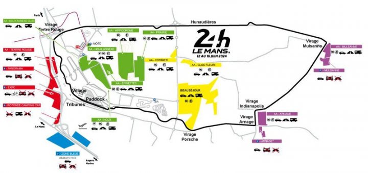 2024 Campsite Map - Page 1 - Le Mans - PistonHeads UK