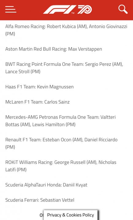 Formula 1 Pre-season Testing February 2020 - Page 1 - Formula 1 - PistonHeads