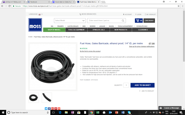 Good deal on Gates fuel hose - Page 1 - S Series - PistonHeads