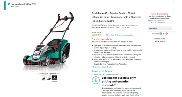 Cordless Lawnmowers - Page 1 - Homes, Gardens and DIY - PistonHeads UK