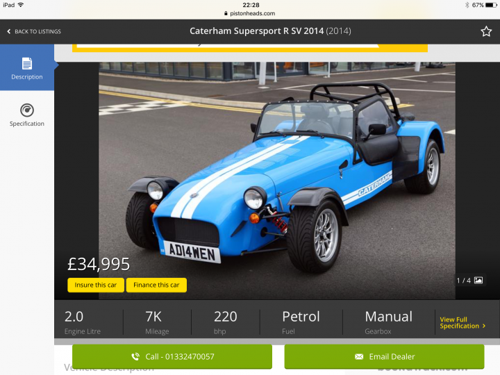 Any one know this Supersport R SV? - Page 1 - Caterham - PistonHeads