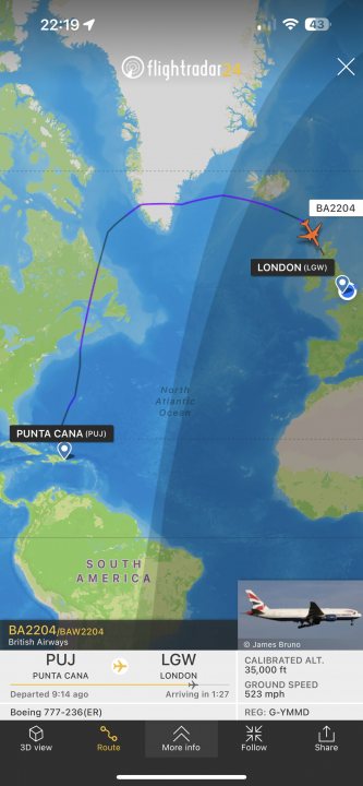 Cool things seen on FlightRadar - Page 507 - Boats, Planes & Trains - PistonHeads UK