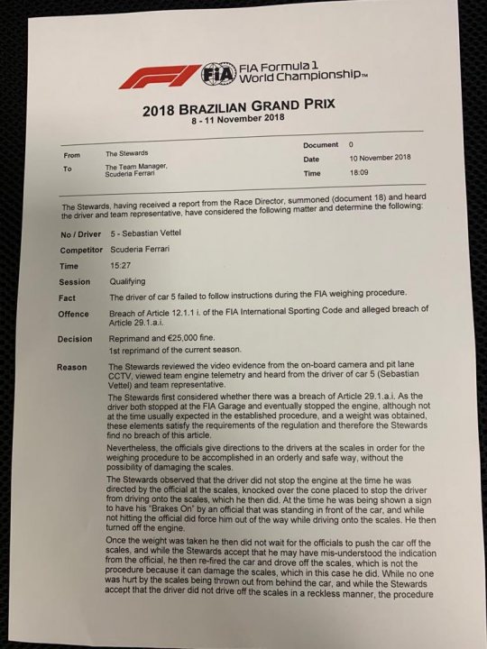The official Brazilian GP 2018 thread **spoilers** - Page 9 - Formula 1 - PistonHeads