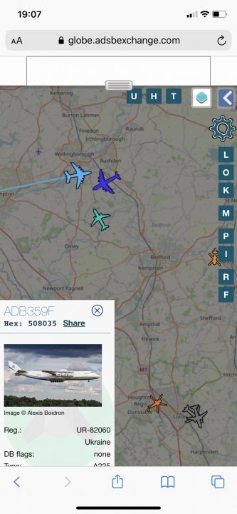 Cool things seen on FlightRadar - Page 300 - Boats, Planes & Trains - PistonHeads UK