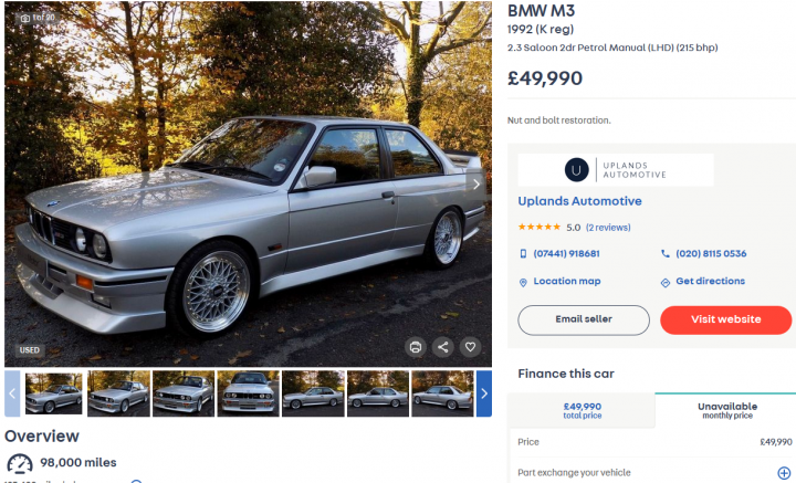 E30 M3 prices - Page 133 - M Power - PistonHeads