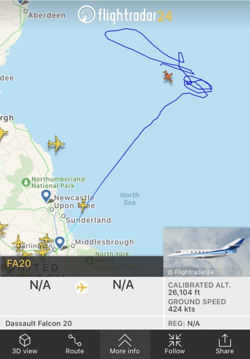 Cool things seen on FlightRadar - Page 76 - Boats, Planes & Trains - PistonHeads