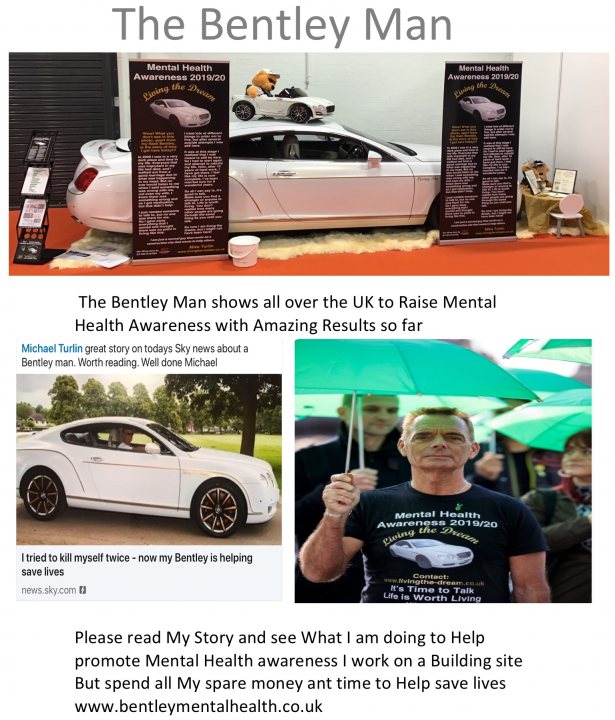 The Bentley Man Mental Health Awareness  - Page 1 - Supercar General - PistonHeads