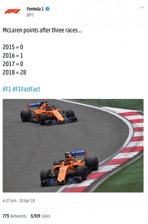 The Official 2018 Chinese Grand Prix Thread **SPOILERS** - Page 34 - Formula 1 - PistonHeads