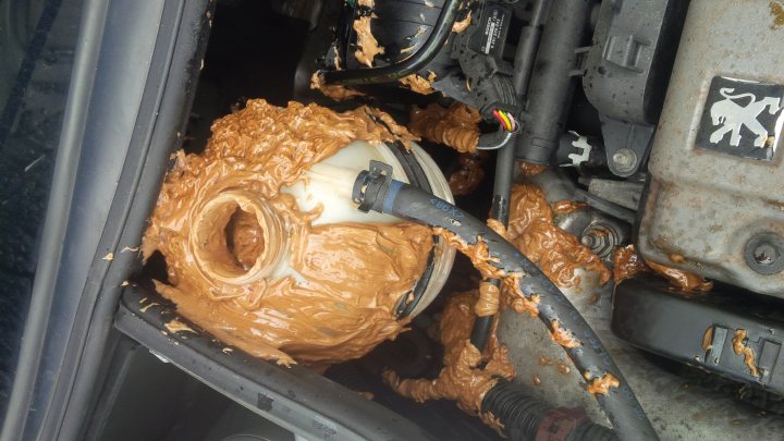 A close up of a hot dog on a grill - Pistonheads - The image is of a vehicle's undercarriage where chocolate has been used in the place of motor oil. The engine is smeared with the chocolate, indicating an unusual attempt to solve an oil change. A rubber part from the vehicle is also visible, and the chocolate is dripping off the area where the oil should be. The overall scene is humorous and unexpected.