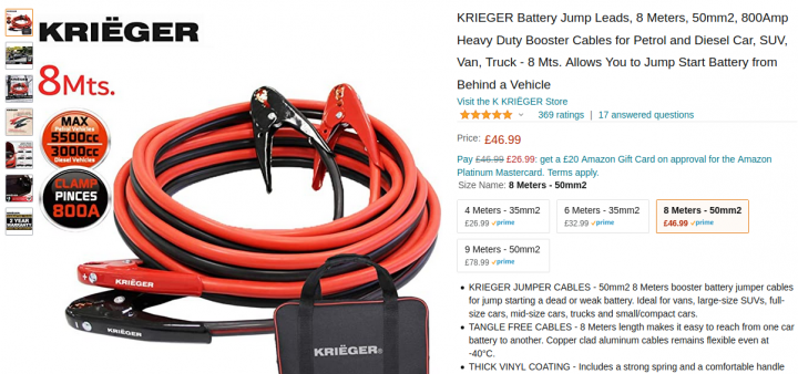 Jump leads for 4.4L V8 diesel? - Page 2 - Engines & Drivetrain - PistonHeads UK