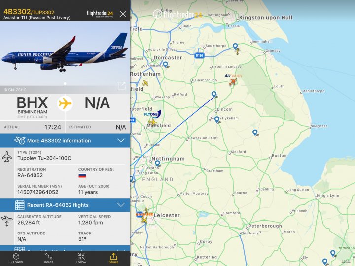 Cool things seen on FlightRadar - Page 255 - Boats, Planes & Trains - PistonHeads UK