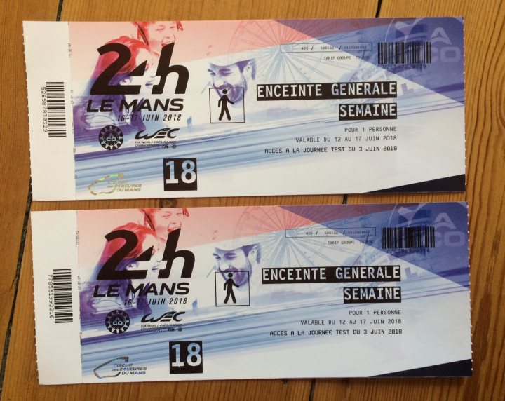 The Official Tickets for Sale, Swaps & Wanted thread. - Page 33 - Le Mans - PistonHeads