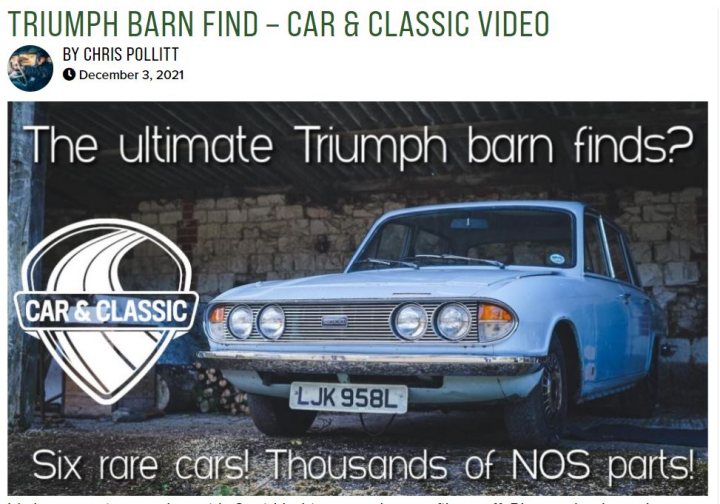 Barn find of seven Triumphs and plenty of NOS - Page 1 - Triumph - PistonHeads UK