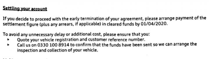 VWFS lease cancelled collections - Page 1 - Car Buying - PistonHeads