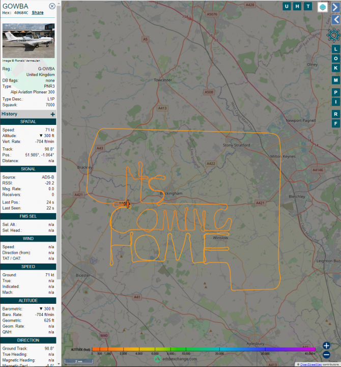 Cool things seen on FlightRadar - Page 303 - Boats, Planes & Trains - PistonHeads UK
