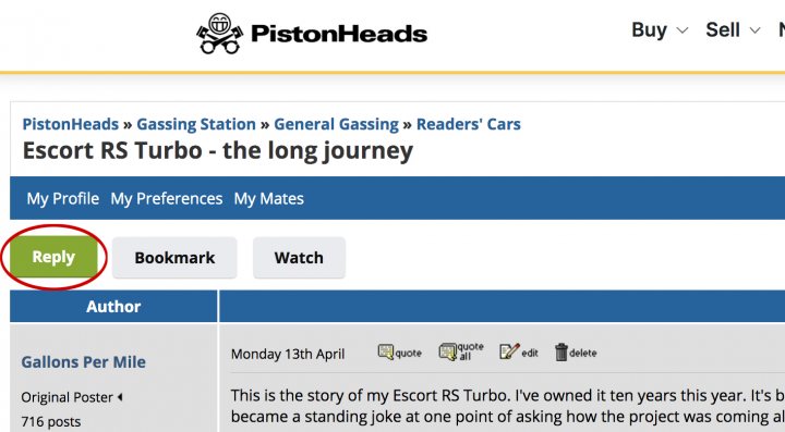 FYI : Forums How To - The Beginner's Guide - Page 1 - Moderators - PistonHeads UK