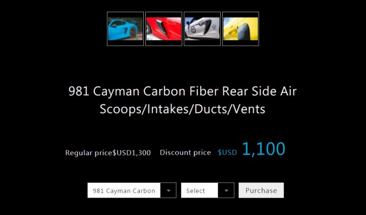 40% off 981 carbon fiber side air vents /scoops - Page 1 - Boxster/Cayman - PistonHeads