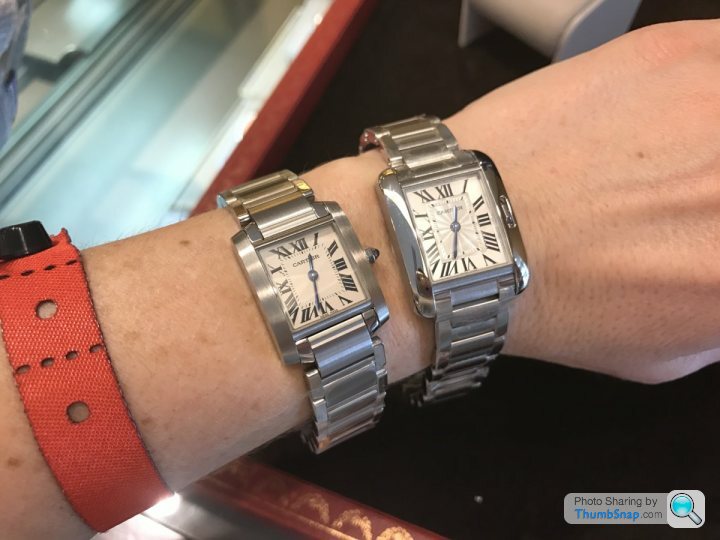 cartier tank francaise vs panthere