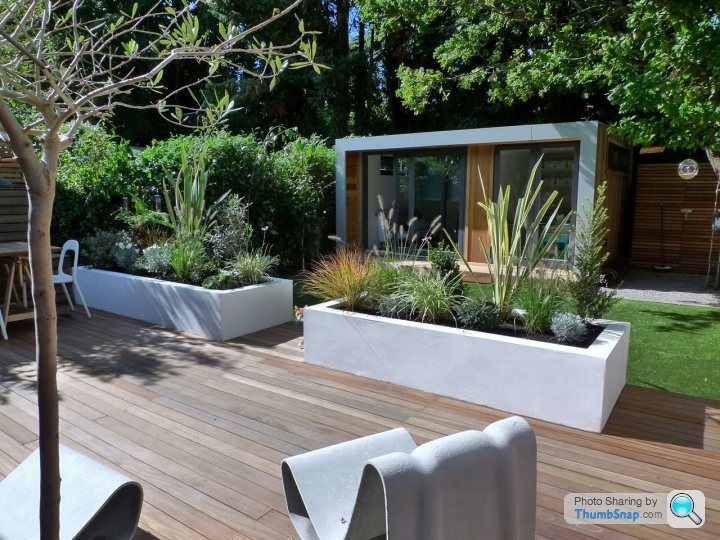 Rendered White Garden Wall Ideas How, Which Breeze Blocks To Use For Garden Wall