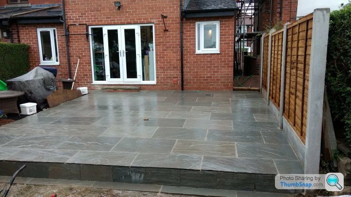 Laying paving slabs sale on sand base