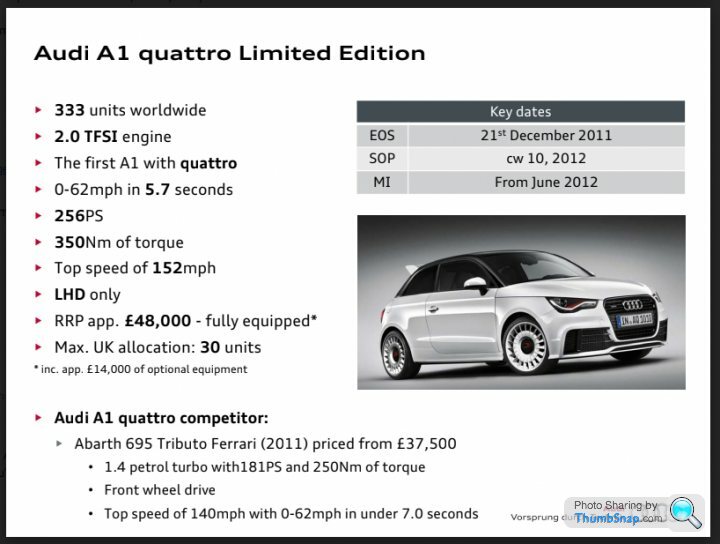 Audi A1 quattro  Spotted - PistonHeads UK