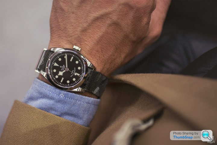 Tudor black bay discount 36 wrist shot