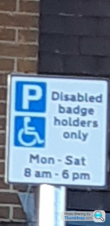 On street parking disabled spaces Page 2 Speed Plod the