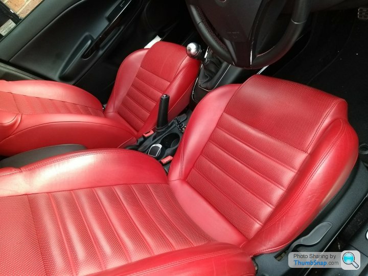 Red Leather Seats In Need Of A Refresh Page 1 Work Detailing Pistonheads Uk - Red Leather Seats For Cars