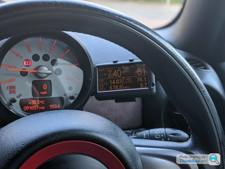 The dash, MINI Cooper D (R56), B-O-K