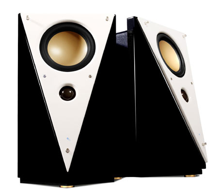 Triangle hot sale shaped speakers