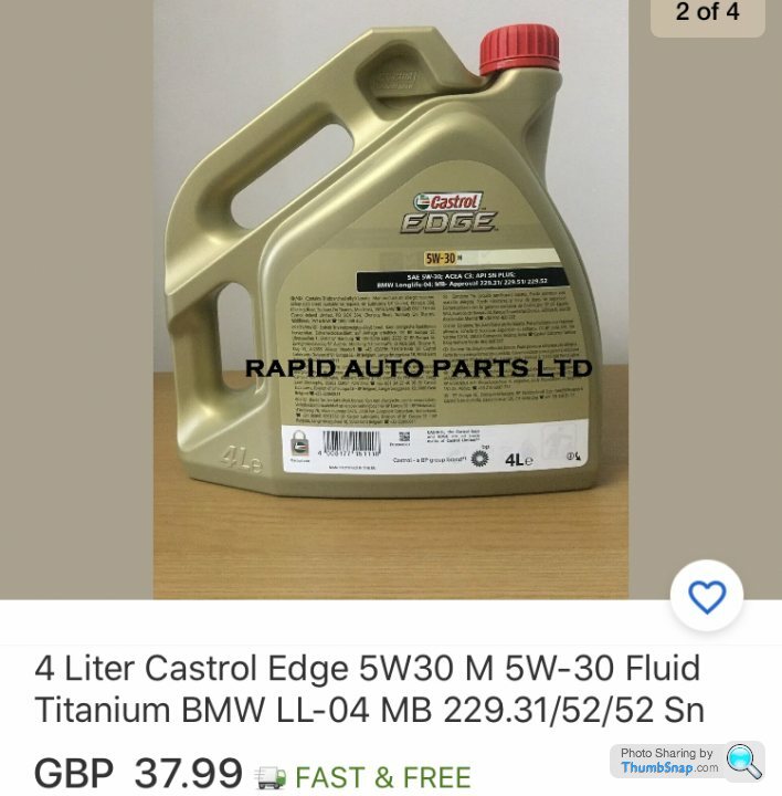 Castrol Edge - 5w30 LL (1 litre)