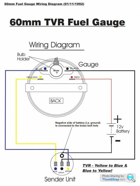 95 4lt Fuel gauge wireing - Page 1 - Chimaera - PistonHeads UK  12v Fuel Gauge Wiring Diagram    PistonHeads