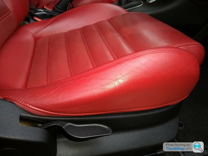 Red Leather Seats In Need Of A Refresh Page 1 Work Detailing Pistonheads Uk - Red Leather Seats For Cars