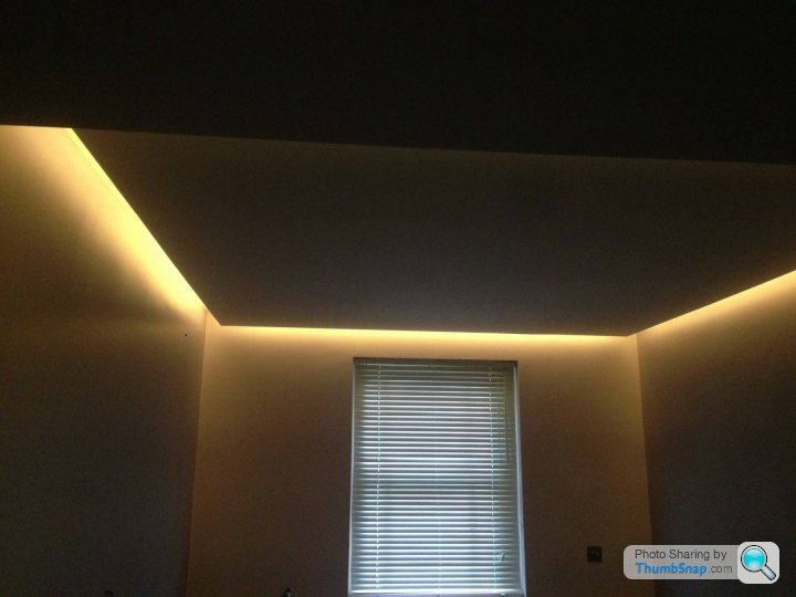 Ceiling Shadow Gap With Led Lighting Page 1 Homes Gardens And Diy Pistonheads Uk - How To Put Up Led Lights On Ceiling Corners